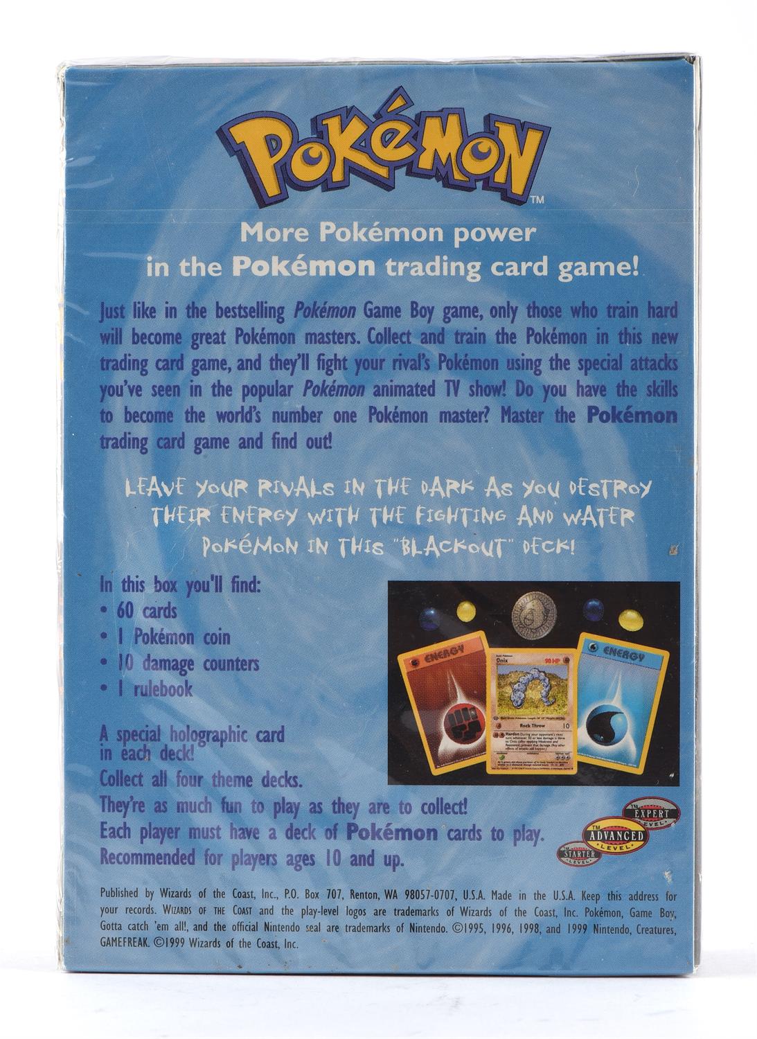 Pokemon TCG. Pokemon Blackout Sealed Theme Deck. This lot contains a sealed Blackout theme deck - Bild 3 aus 6