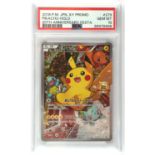 Pokemon TCG. Pikachu 20th Anniversary Festa Japanese Promo 279/XY-P Card graded PSA 10 Gem Mint.