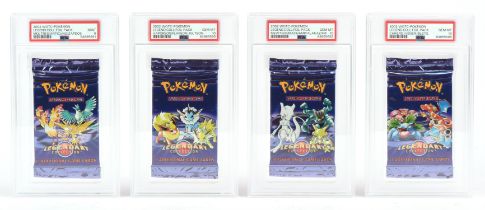 Pokemon TCG. Pokemon Legendary Collection Booster Pack complete art set four packs total,