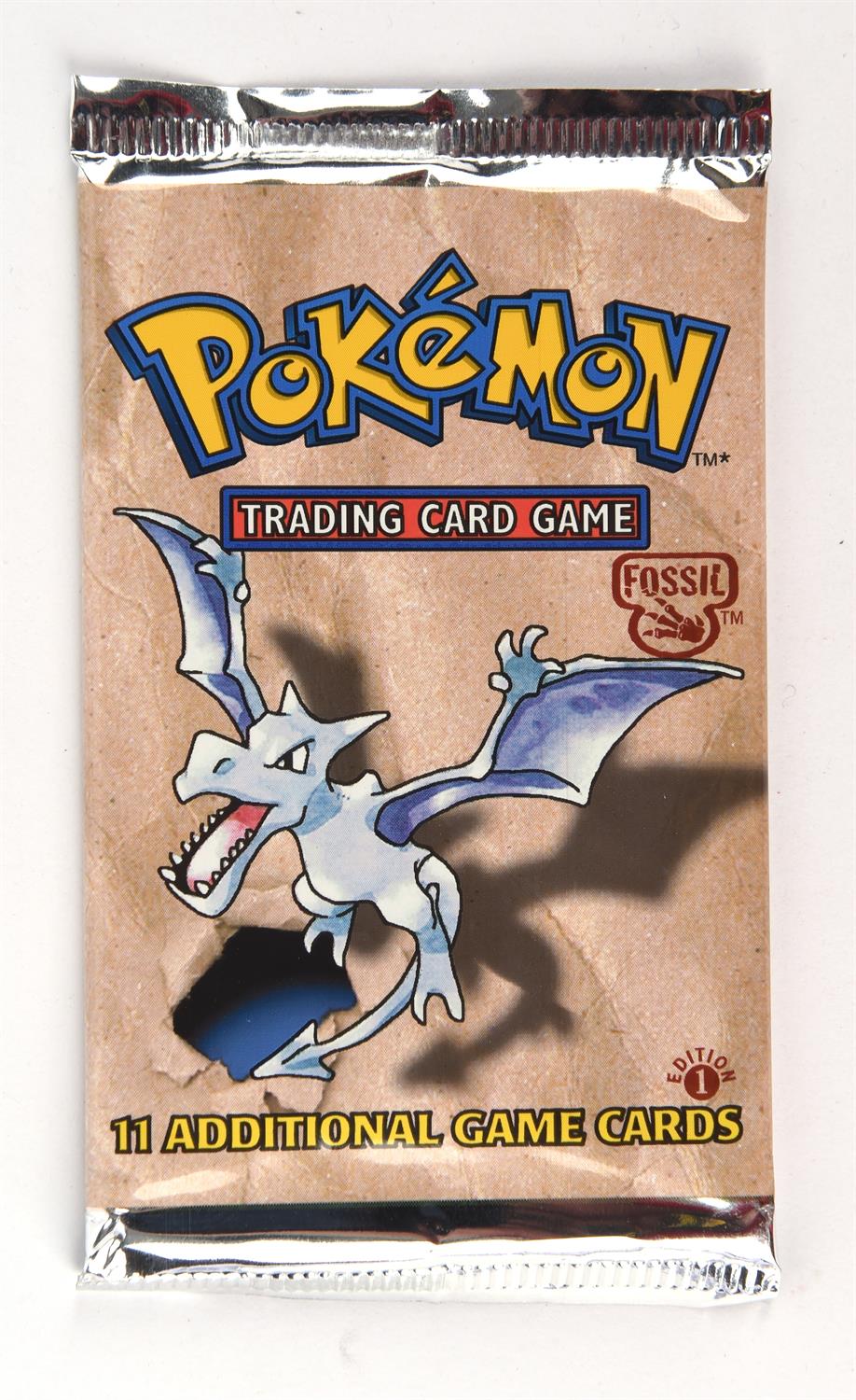 Pokemon TCG. Pokémon Fossil 1st edition sealed Booster Pack, 21.2g. This item is from the