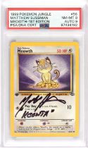 Pokemon TCG. Meowth 1st edition Jungle 56/64 Signed by Matthew Sussman who voiced Meowth in the