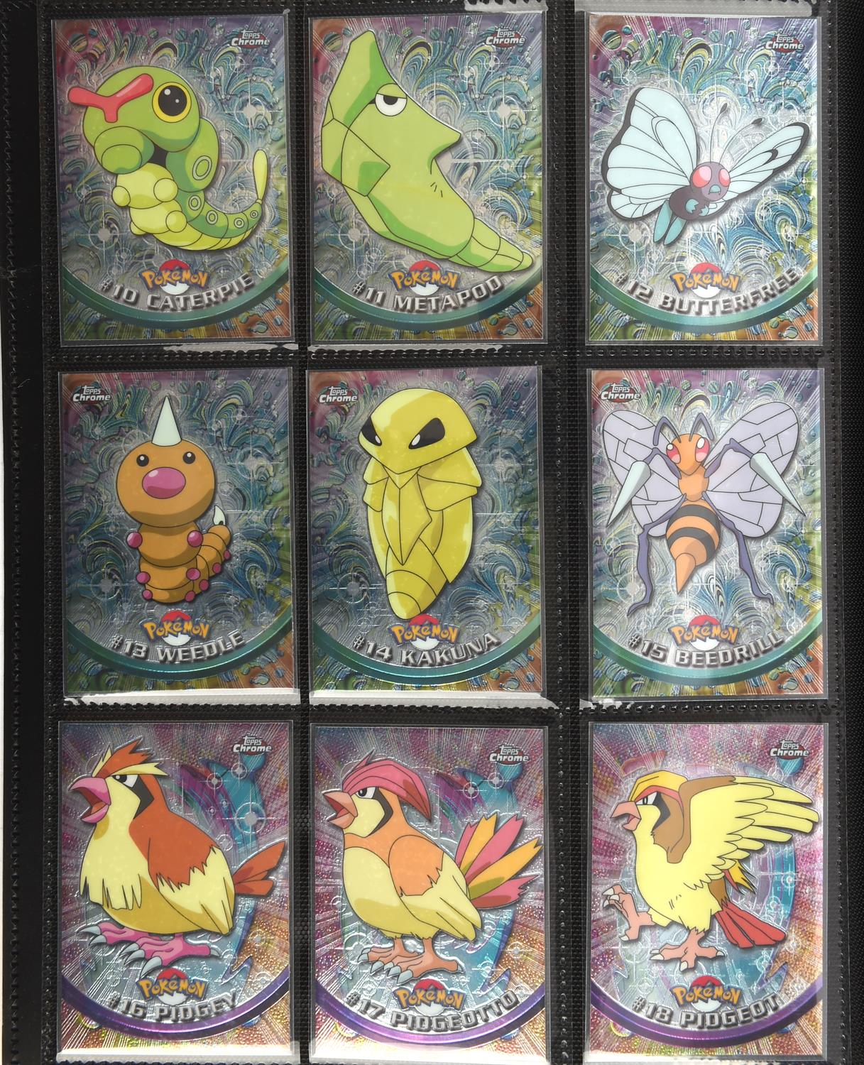 Pokemon TCG. Topps Chrome Trading Cards Series 1 & 2 complete base sets, all 151 original Pokemon - Image 18 of 18