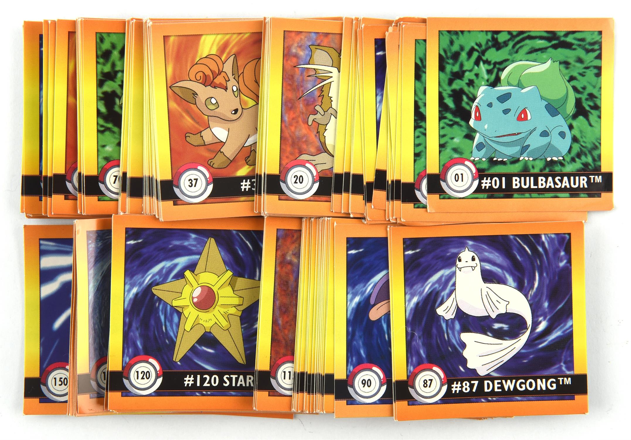 Pokemon TCG. Pokemon Sticker Series 1 (Artbox) complete set of 150 stickers.