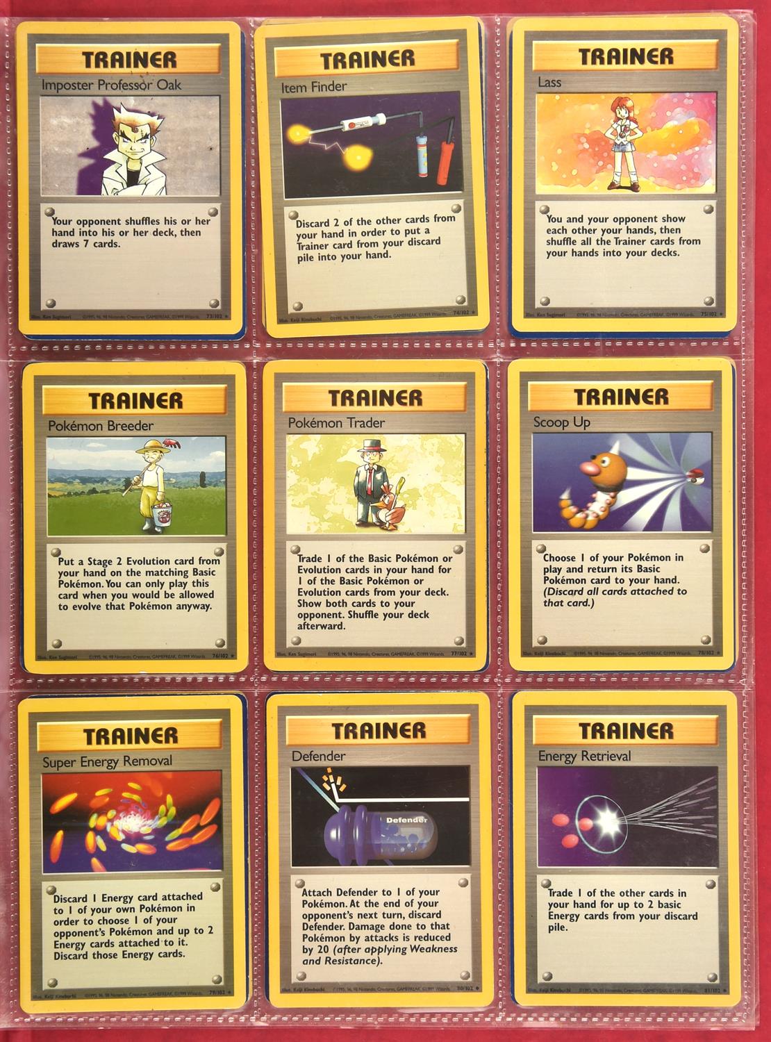 Pokémon TCG. Base Set Complete Set - This lot includes a full set of the English Unlimited release - Image 5 of 11