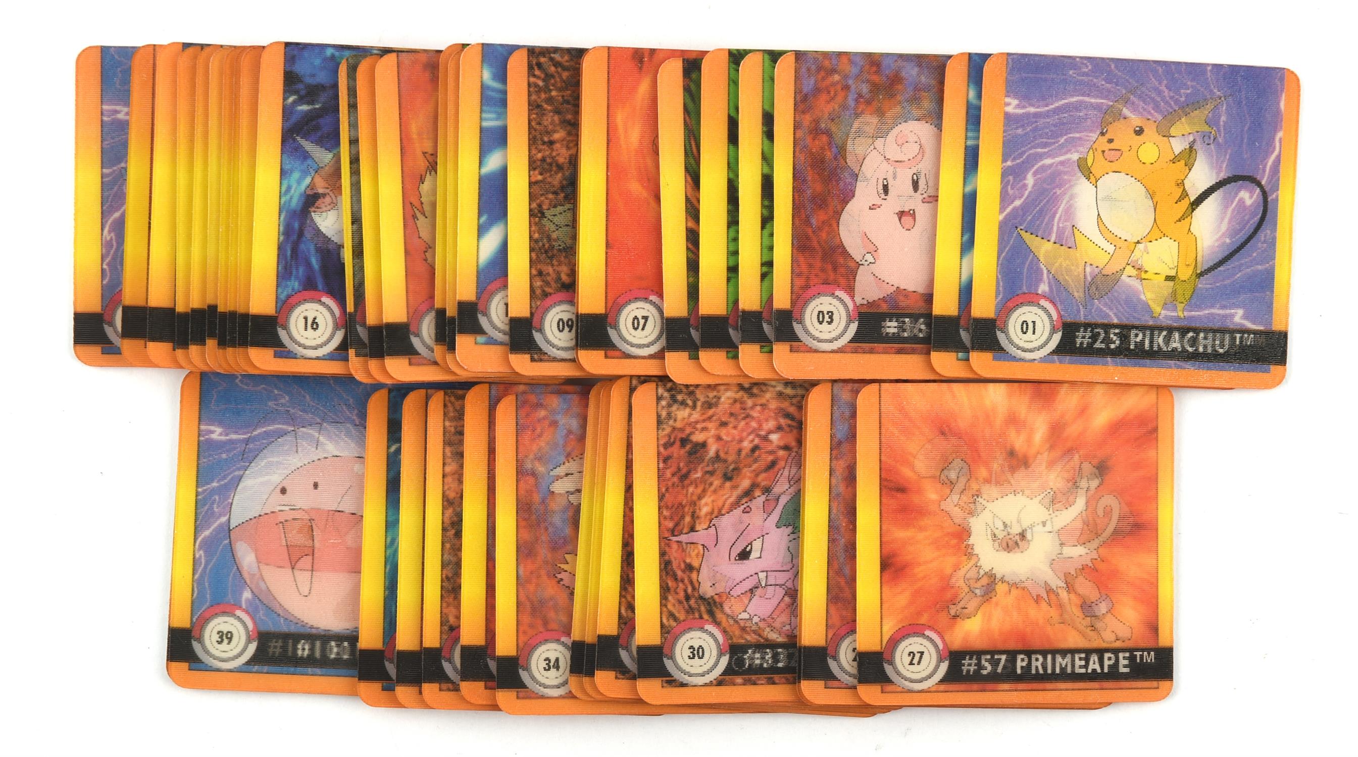 Pokemon TCG. Pokemon Action Flipz Premier Edition complete set of 1-40 lenticular cards.