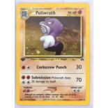 Pokemon TCG. Poliwrath 1st edition Neo Discovery Holo 9/75.