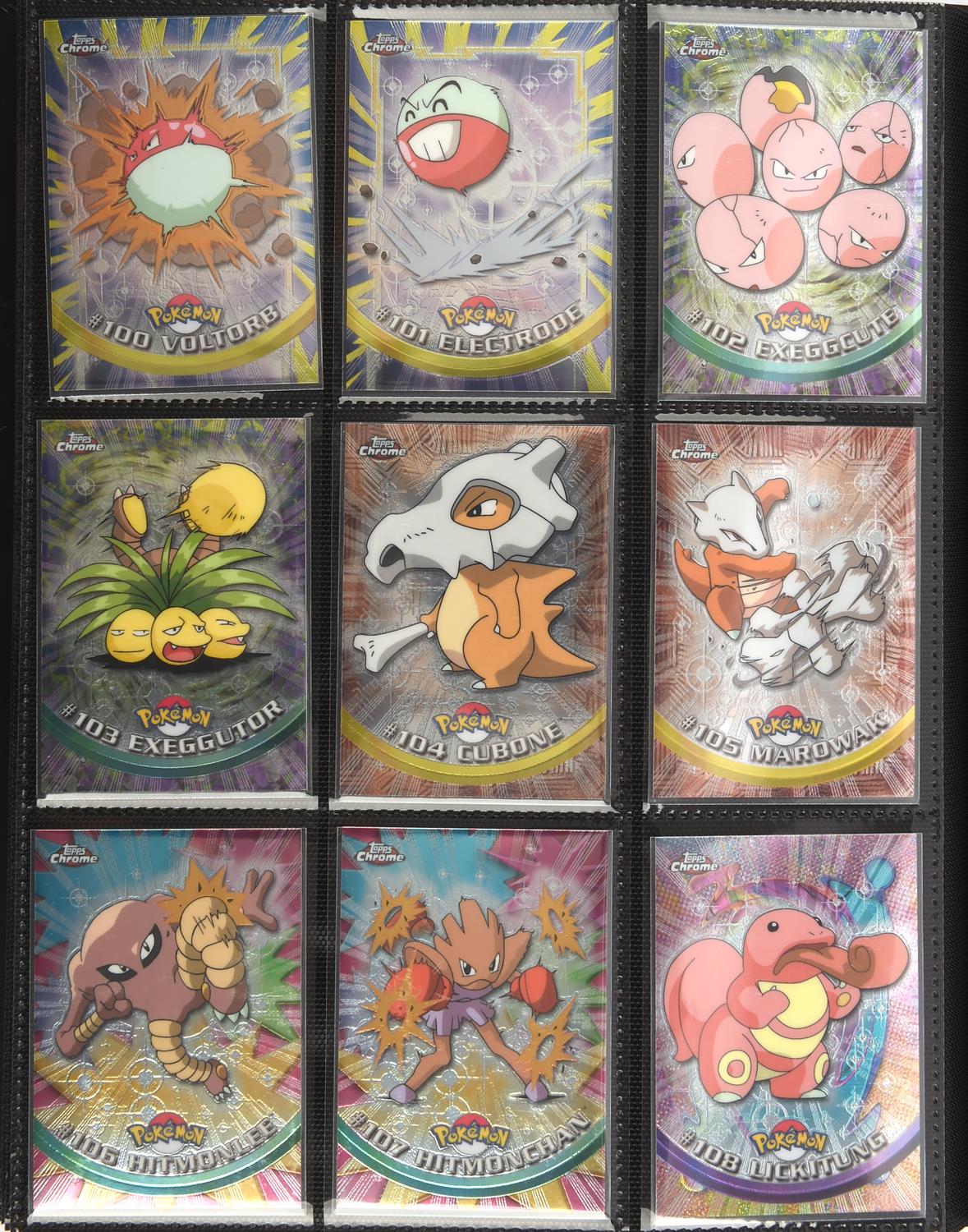 Pokemon TCG. Topps Chrome Trading Cards Series 1 & 2 complete base sets, all 151 original Pokemon - Image 12 of 18