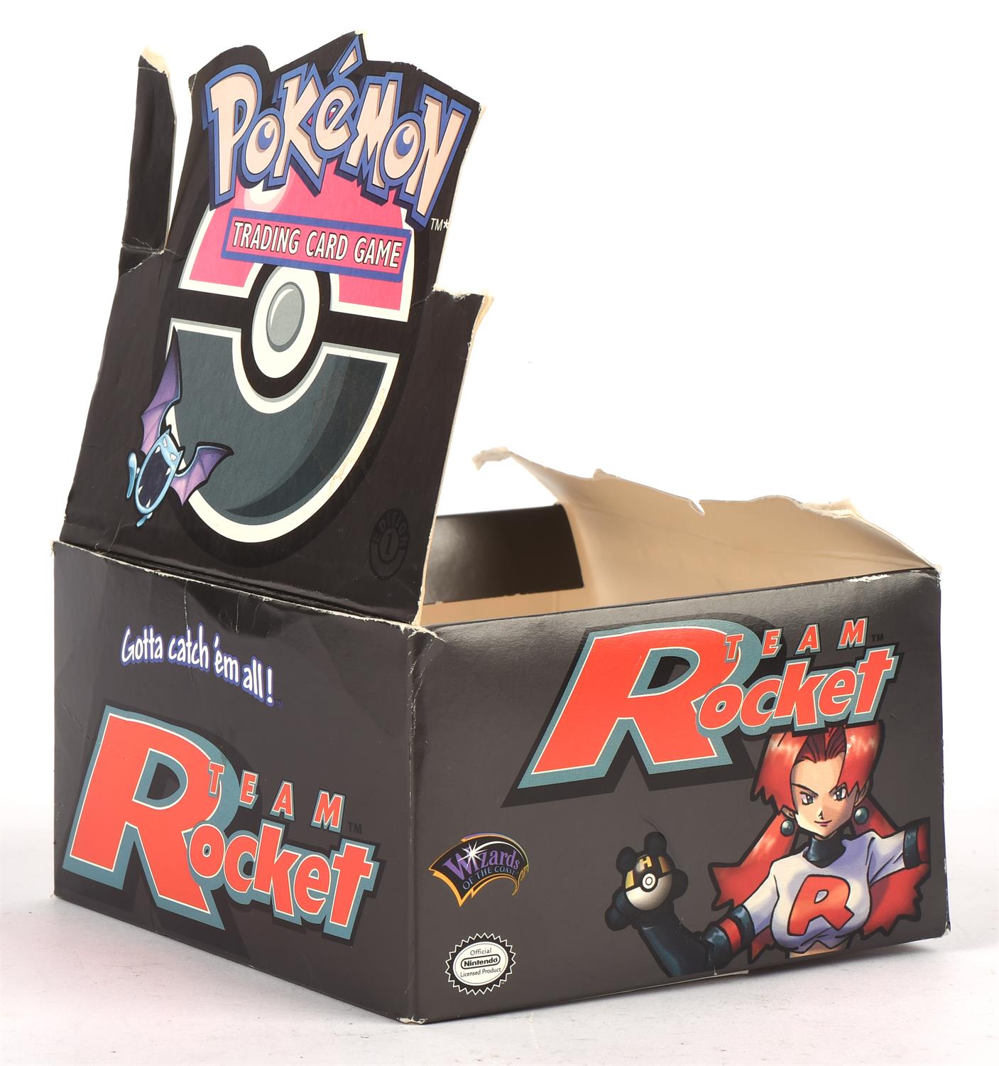 Pokemon TCG. Empty 1st edition Team Rocket Booster Box. Box has heavy wear and tear and the top is - Image 3 of 3