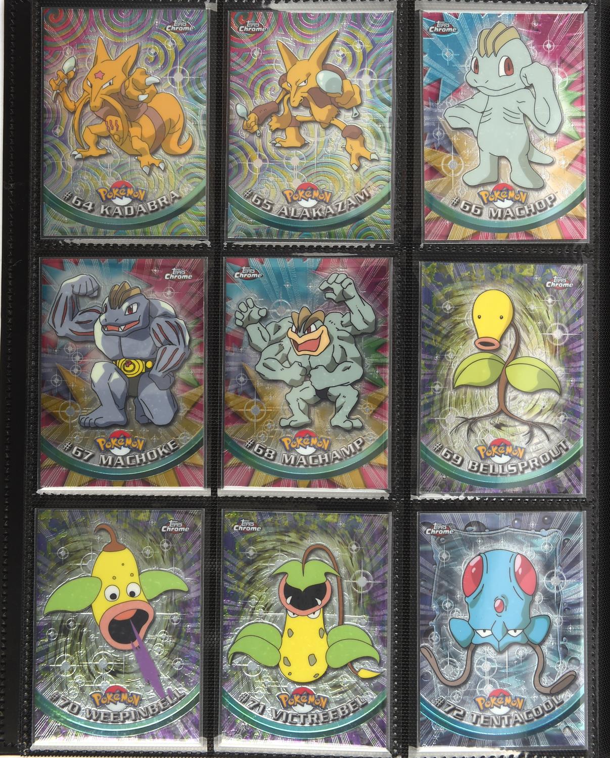 Pokemon TCG. Topps Chrome Trading Cards Series 1 & 2 complete base sets, all 151 original Pokemon - Image 14 of 18
