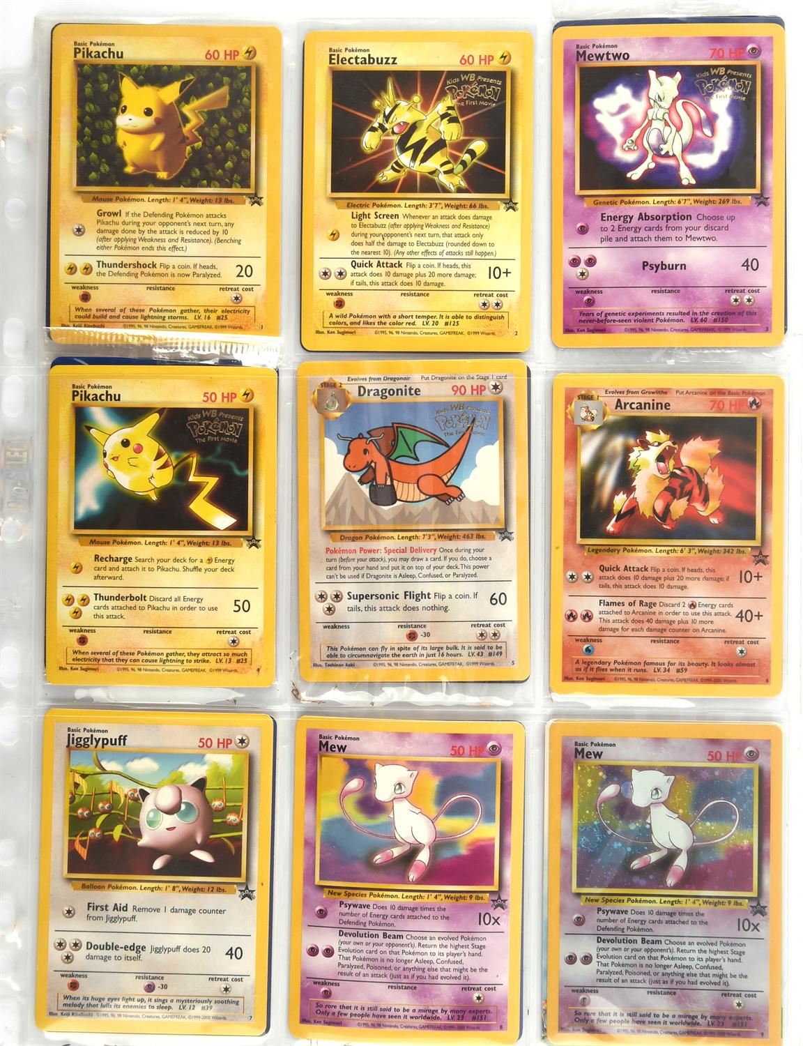 Pokemon TCG. Wizards of the Coast part complete Black Star Promo Set. 38 cards and Ancient Mew no