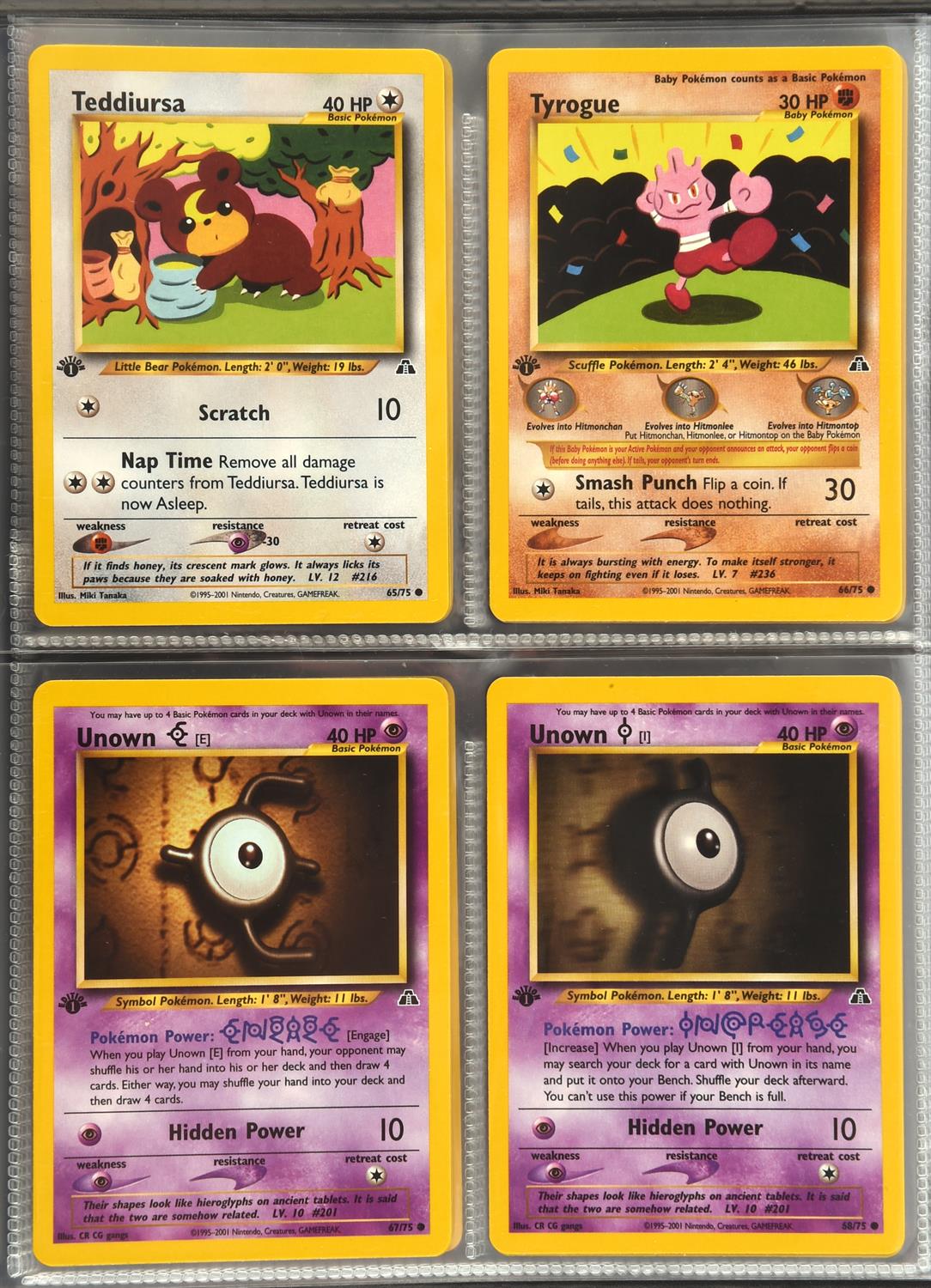 Pokemon TCG. 1st edition Neo Discovery complete uncommon and common set, numbers 37-75. - Image 8 of 11