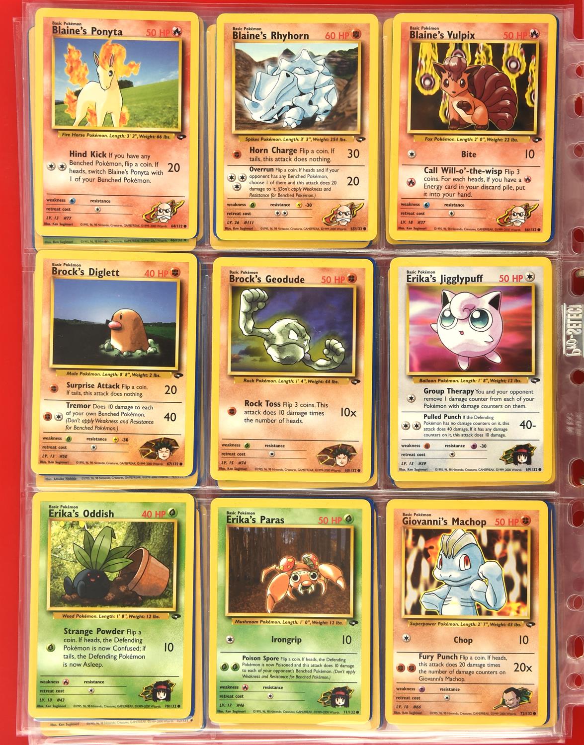 Pokemon TCG. Gym Challenge Near Complete Set 124/132 including 15 holos. - Image 12 of 15