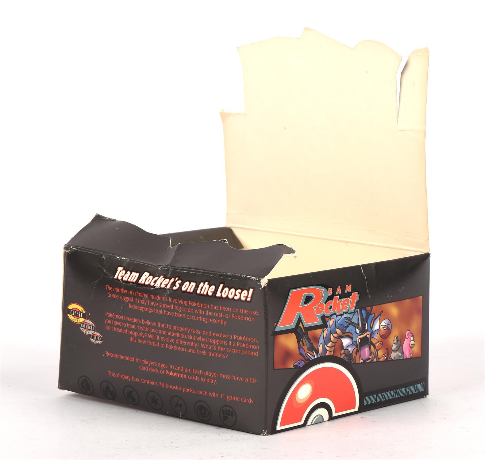 Pokemon TCG. Empty 1st edition Team Rocket Booster Box. Box has heavy wear and tear and the top is - Image 2 of 3