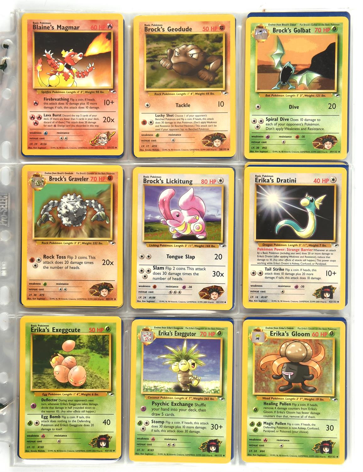 Pokemon TCG. Gym Heroes Unlimited complete set 132/132 cards. - Image 3 of 15