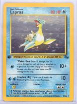 Pokemon TCG. Lapras 1st Edition Fossil Holo 10/62.