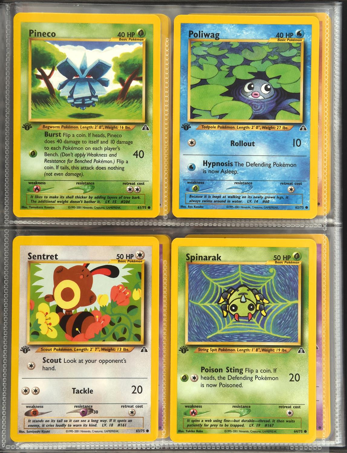 Pokemon TCG. 1st edition Neo Discovery complete uncommon and common set, numbers 37-75. - Image 7 of 11