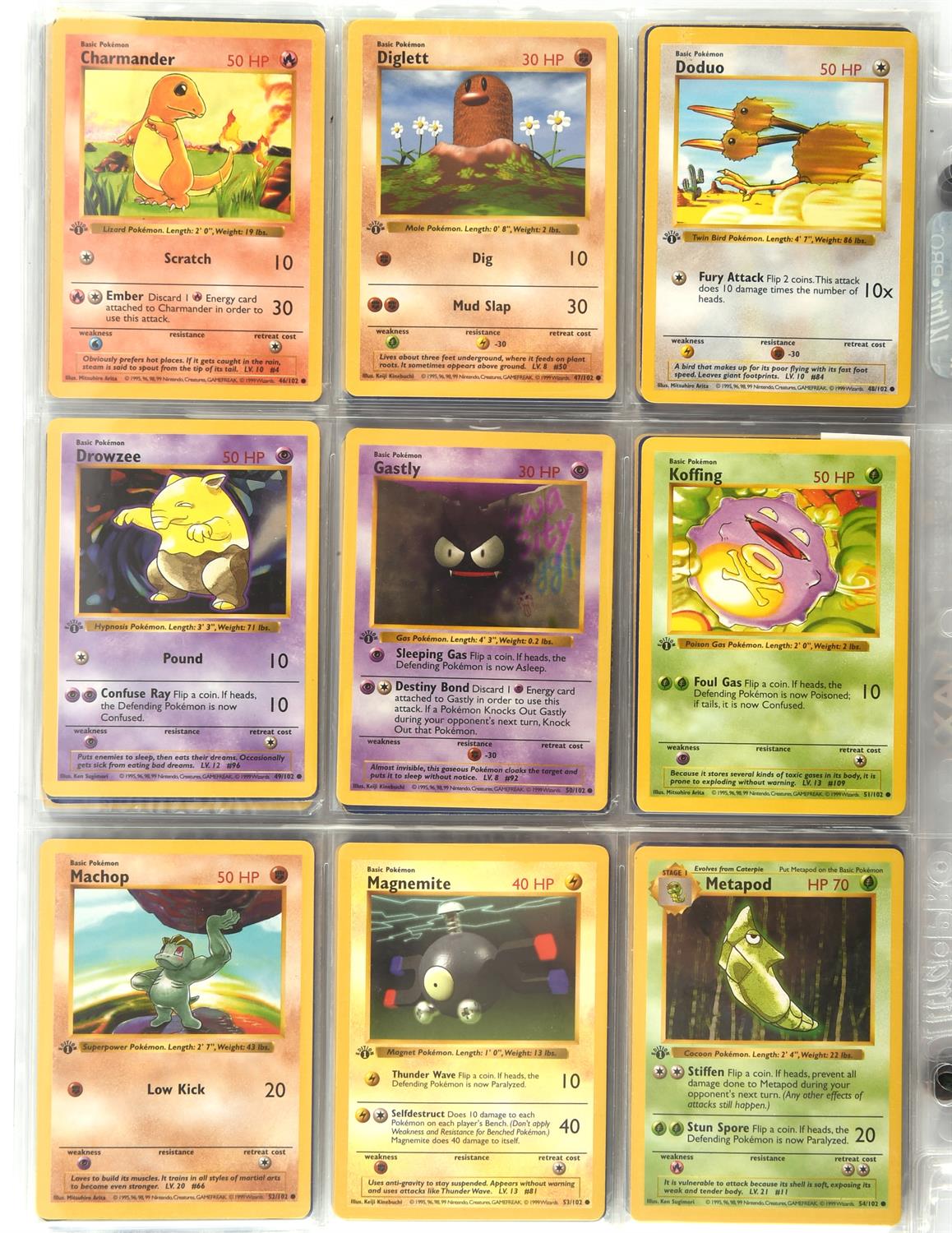 Pokemon TCG. Pokemon 1st edition Base Set Complete 102/102 cards. Includes the iconic 1st edition - Image 10 of 20