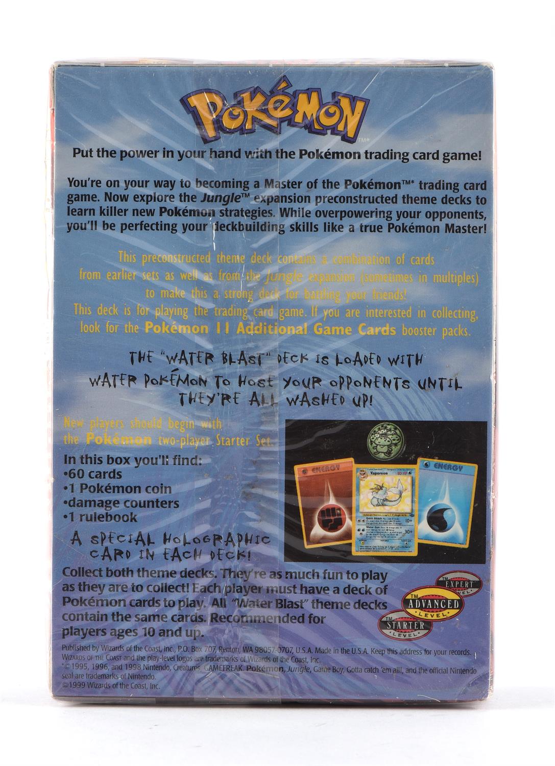 Pokemon TCG. Jungle Water Blast Theme Deck, sealed in original packaging. This lot contains a - Image 3 of 7