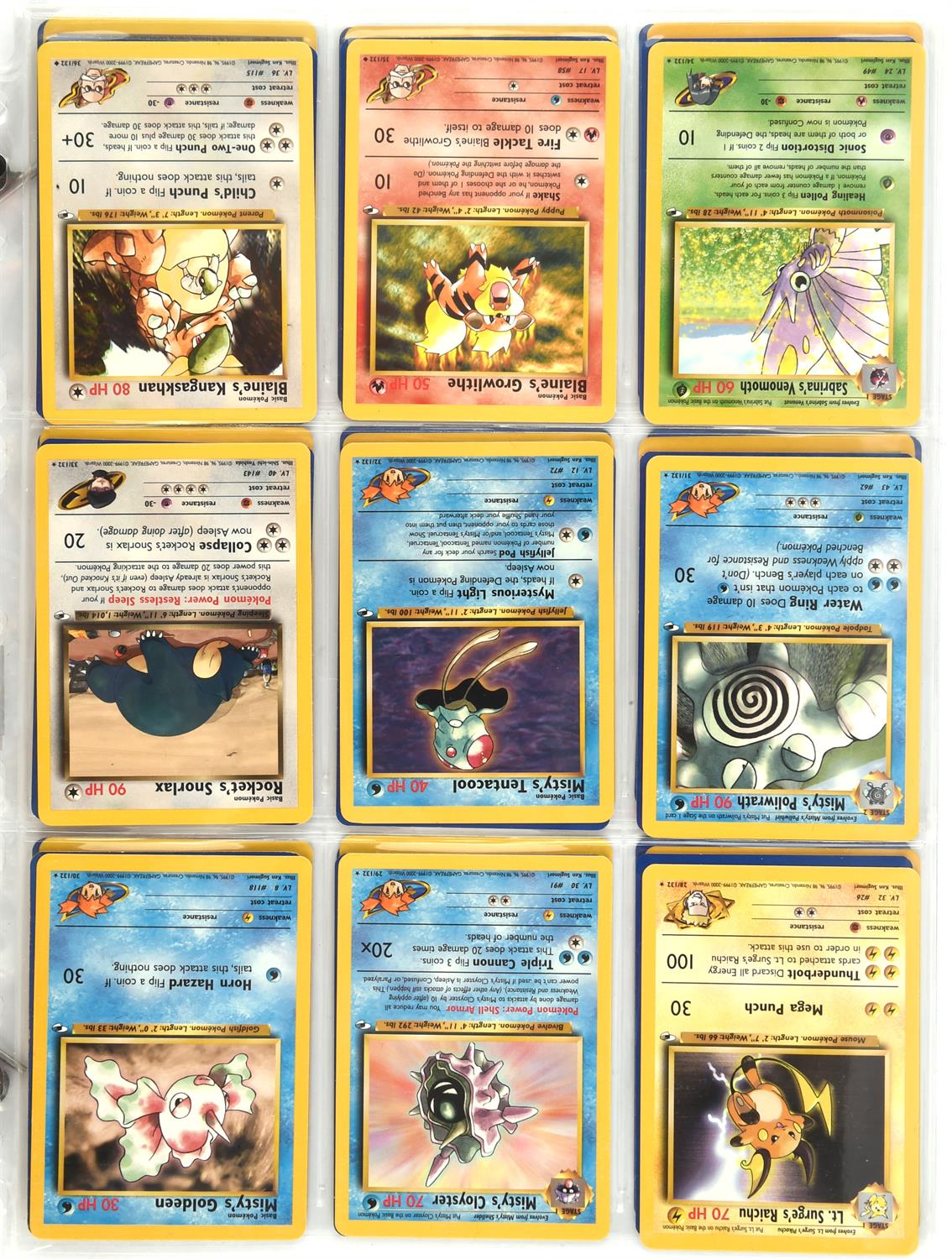 Pokemon TCG. Gym Heroes Unlimited complete set 132/132 cards. - Image 14 of 15