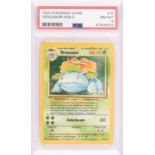 Pokemon TCG. Venusaur Base Set 15/102, graded PSA 8. This item is from the collection of the