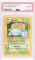 Pokemon TCG. Venusaur Base Set 15/102, graded PSA 8. This item is from the collection of the