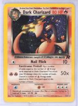 Pokemon TCG. Dark Charizard holographic 4/82 from the Team Rocket set. One of the most iconic and