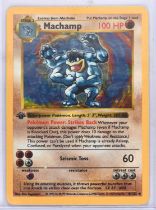 Pokemon TCG. Machamp 1st Edition Shadowless Base set number 8/102.