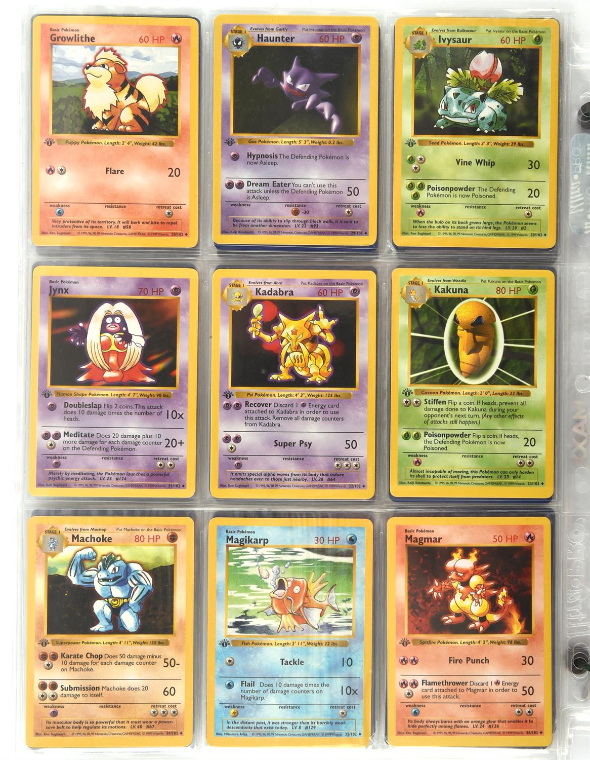 Pokemon TCG. Pokemon 1st edition Base Set Complete 102/102 cards. Includes the iconic 1st edition - Image 11 of 20