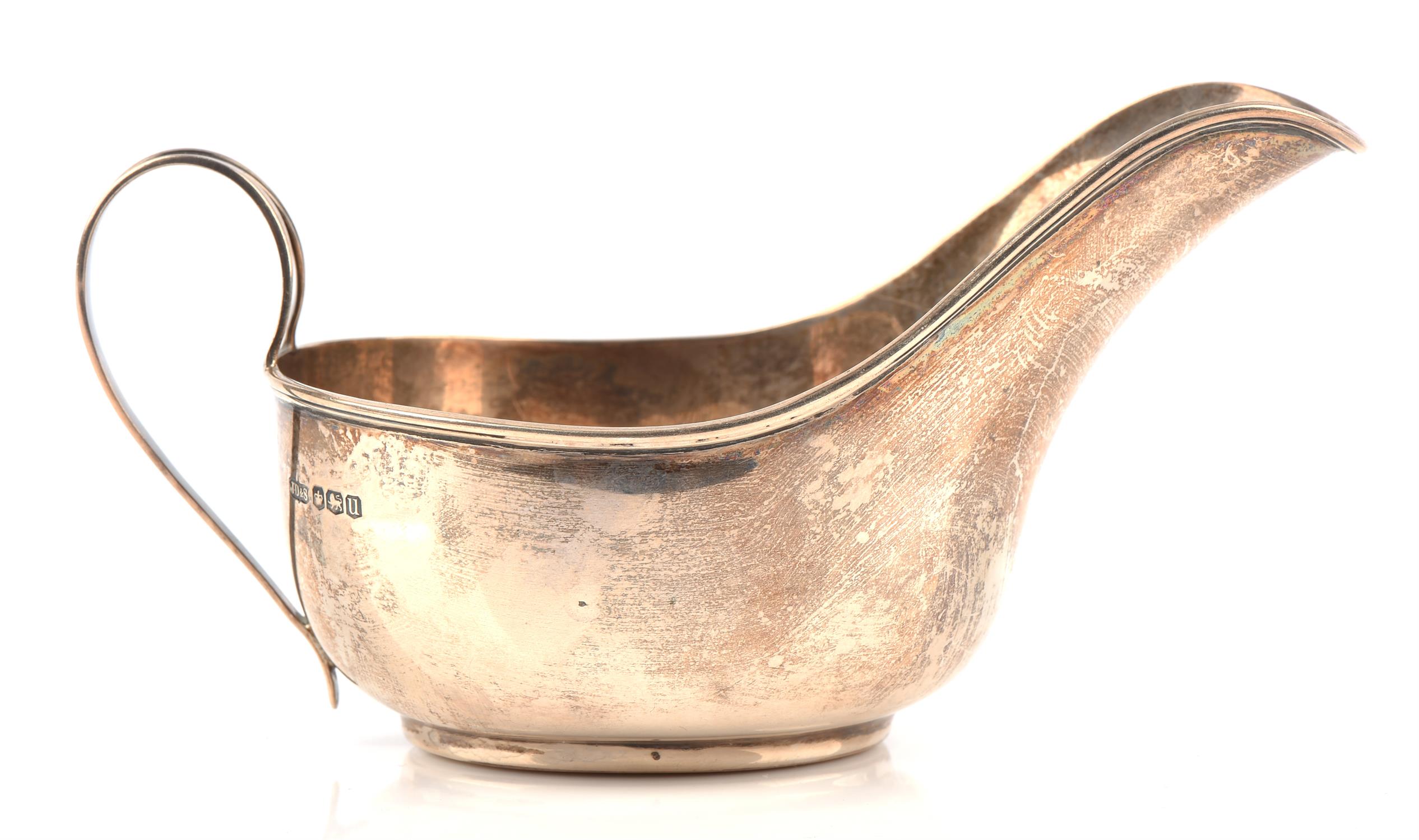 Silver sauce boat, Sheffield, 1937 - Image 2 of 2