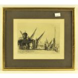 A group of three etchings of London Thames Views., to include Joseph Pennell (American 1857-1926)