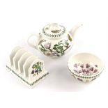 A collection of Portmerion china, The Botanic Garden, to comprise five cups, four saucers,