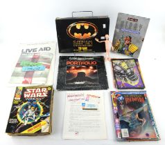 A group of paper collectables including ; a run of Star Wars comics, C.1978 (aprox 40),