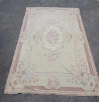 A Louis XV style Aubusson tapestry or wall hanging. 266cm x 173cm