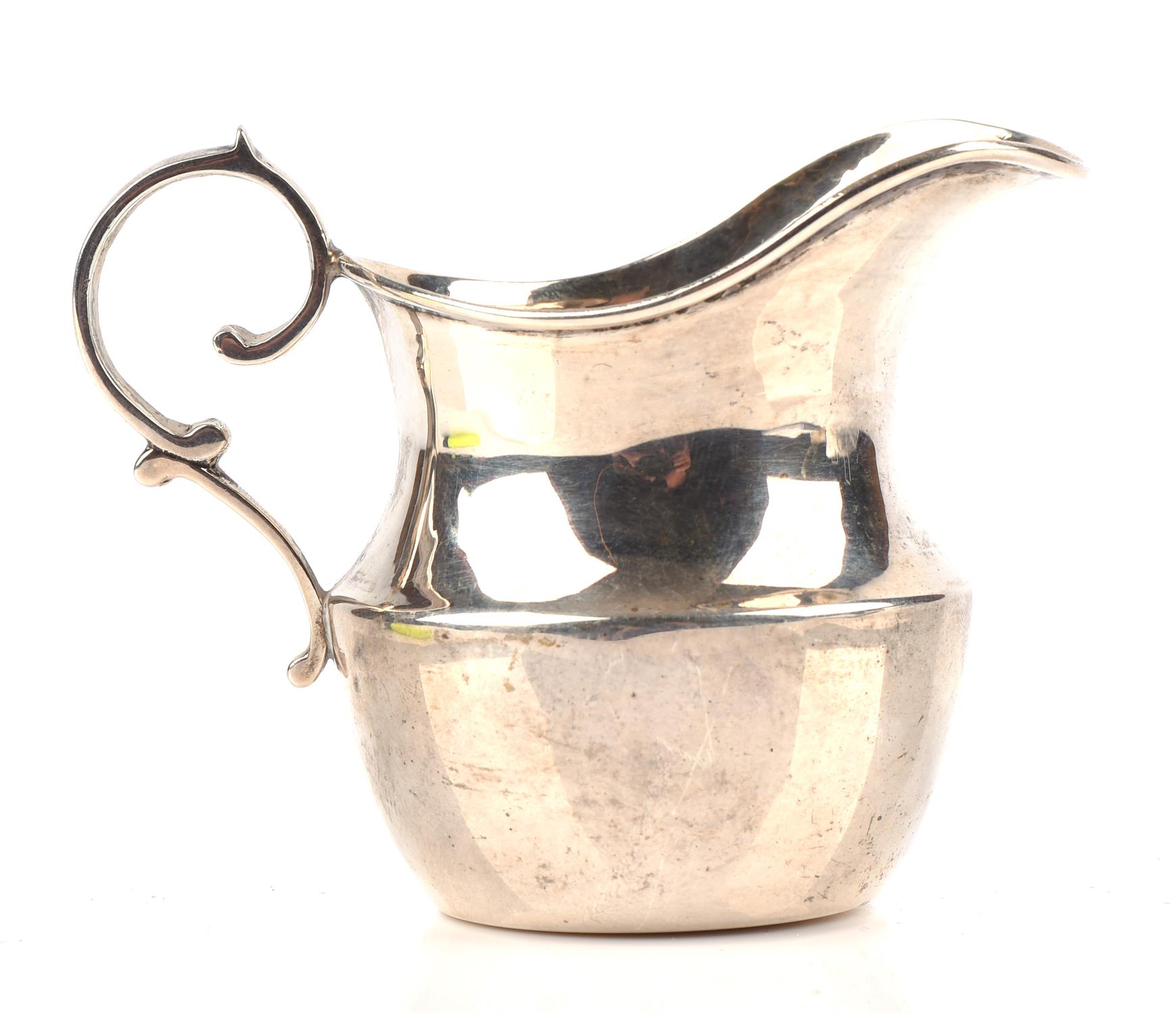 Chester silver cream jug, 1909