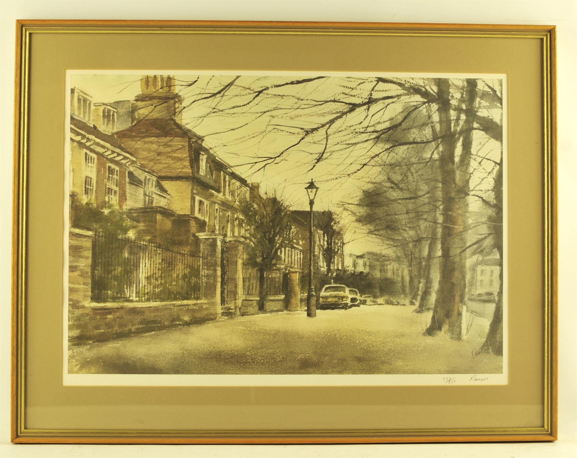 Ron Ranson (1925-2016), ‘Highgate’ limited edition print 352/850, signed in pencil lower right,