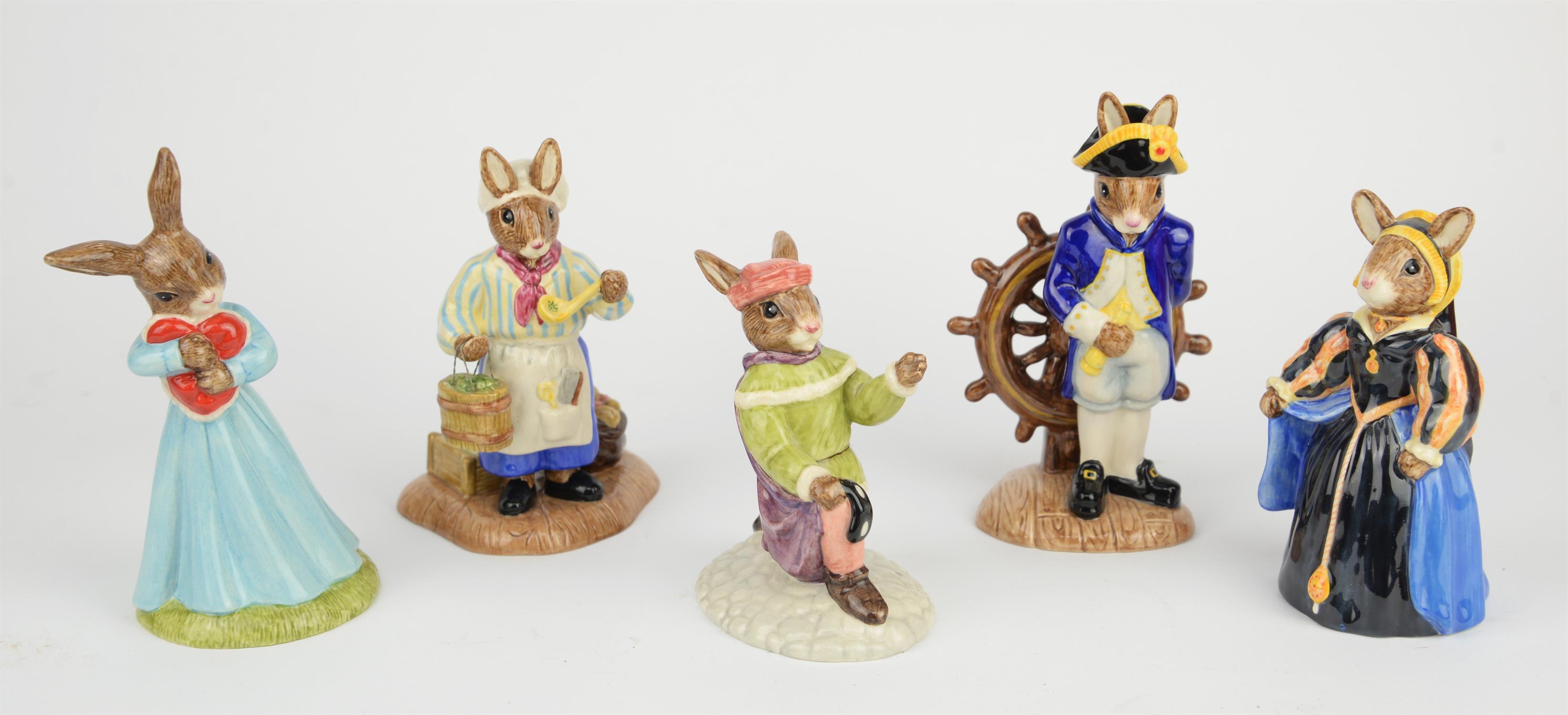 Royal Doulton Bunnikins figure groups in boxes, Twenty eight figures, in boxes, to include Easter