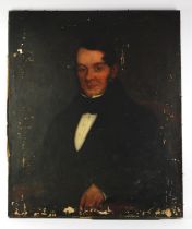 English School (19th century), Portrait of a gentleman, oil on canvas, 76 x 63cm. Unframed