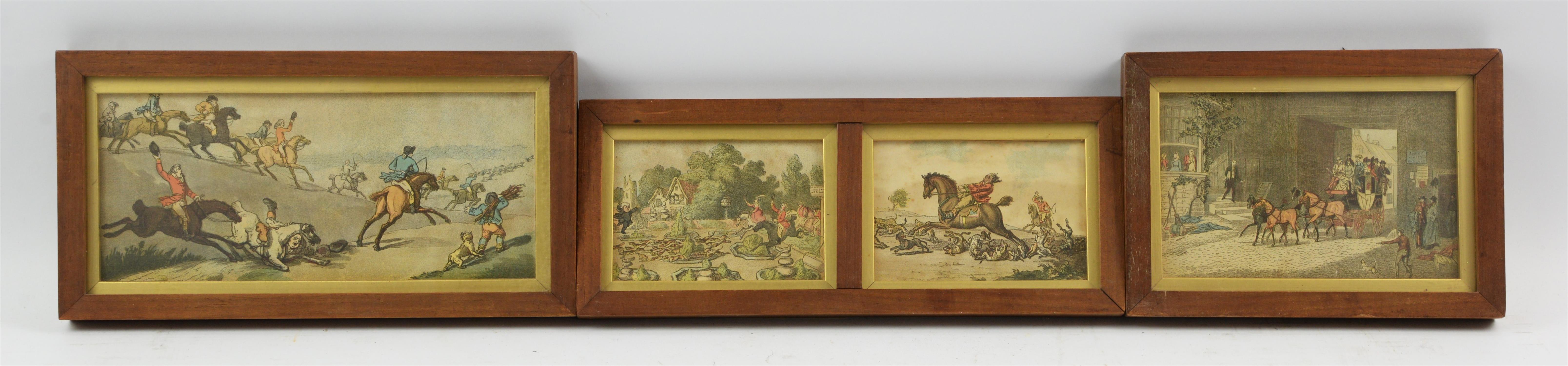 The Death of Nelson; Wellington & Blucher, a pair of stevenographs, each 6 x 17cm. - Image 2 of 6