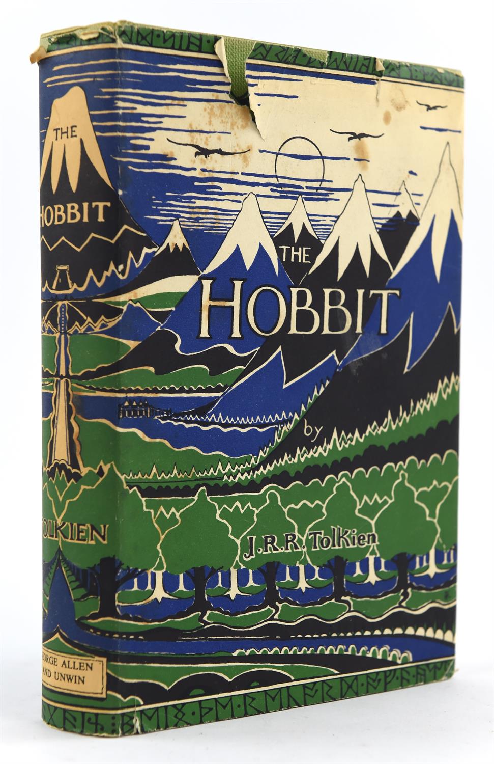 Tolkien, John Ronald Reuel - The Hobbit, 2nd edition, 14th impression, with colour frontispiece,