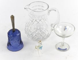 Mixed quantity of glass, to comprise five Baby Cham glasses, six sundae glasses, two German style