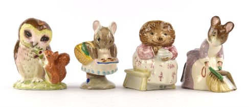 A collection of Forty four Beatrix Potter porcelain figures , mainly Royal albert but also