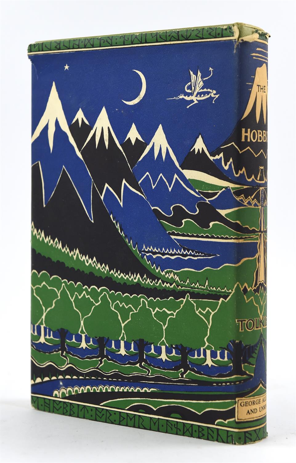 Tolkien, John Ronald Reuel - The Hobbit, 2nd edition, 14th impression, with colour frontispiece, - Image 2 of 2