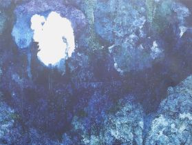 Kate Victoria (20th century), Blue Abstract, acrylic on canvas, signed and dated June '78 on