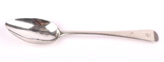 English provincial serving spoon, Exeter, 1801