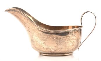 Silver sauce boat, Sheffield, 1937