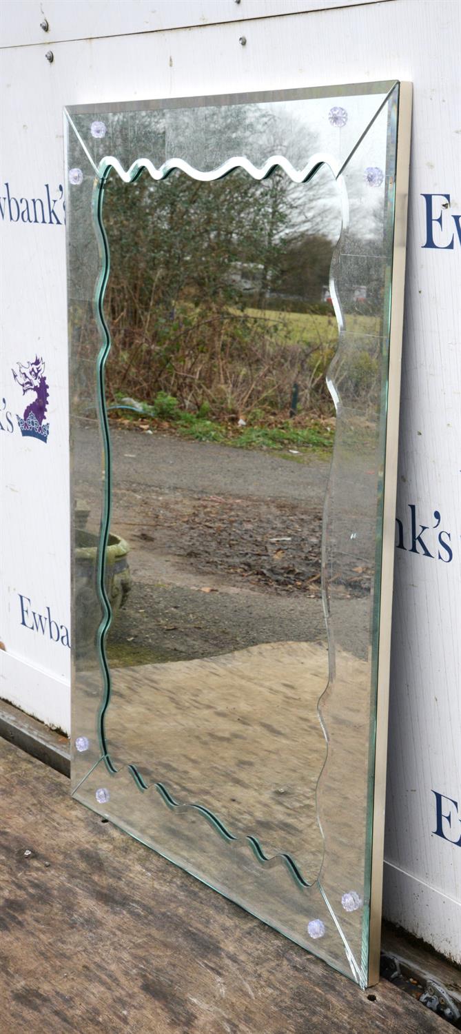 Julian Chichester, Leon mirror, eglomise and glass, 120cm high x 81cm wide, please note there is a - Image 4 of 4