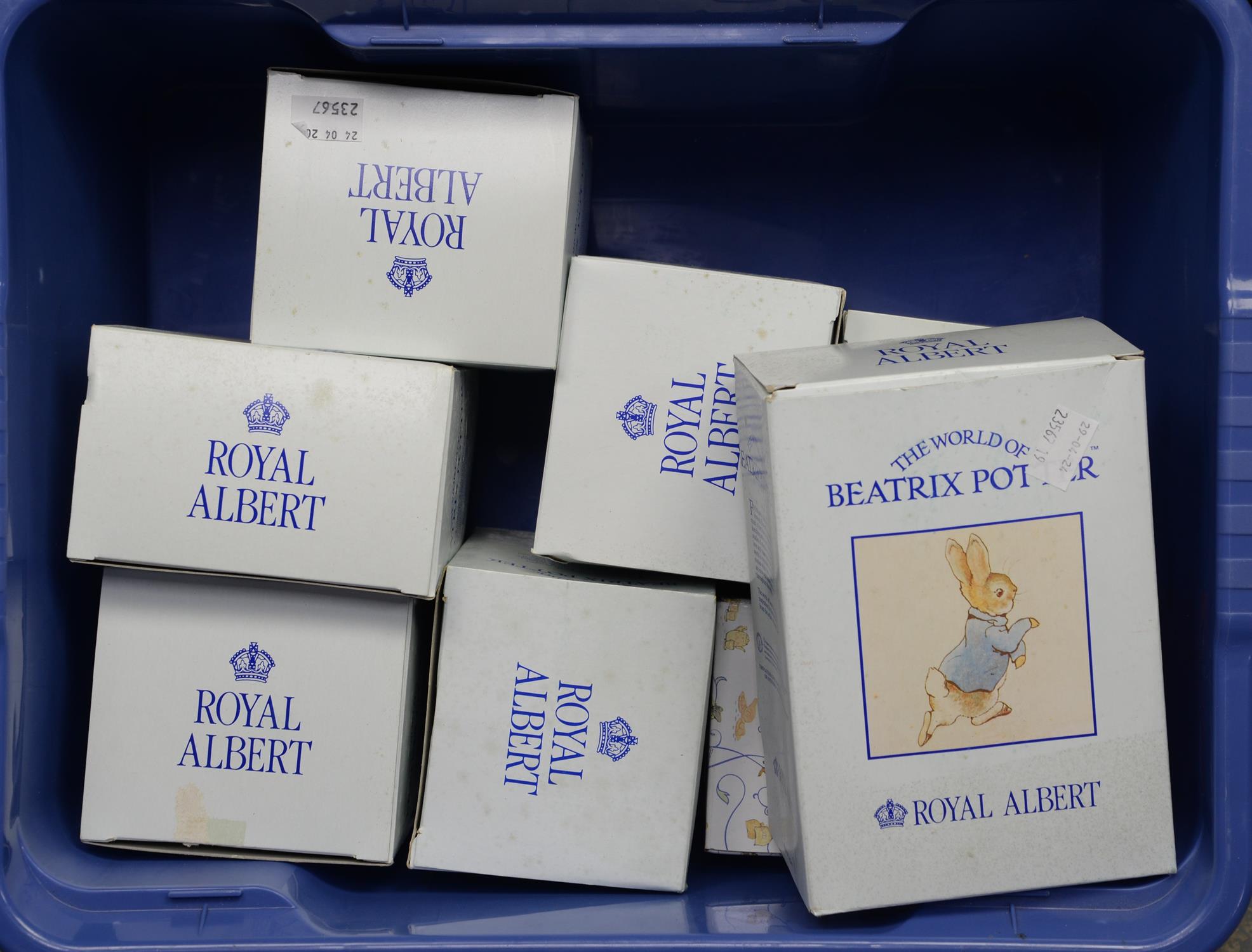 Royal Albert, eight Beatrix potter figures, in boxes, to include Mrs rabbit, the tailor of - Image 2 of 2