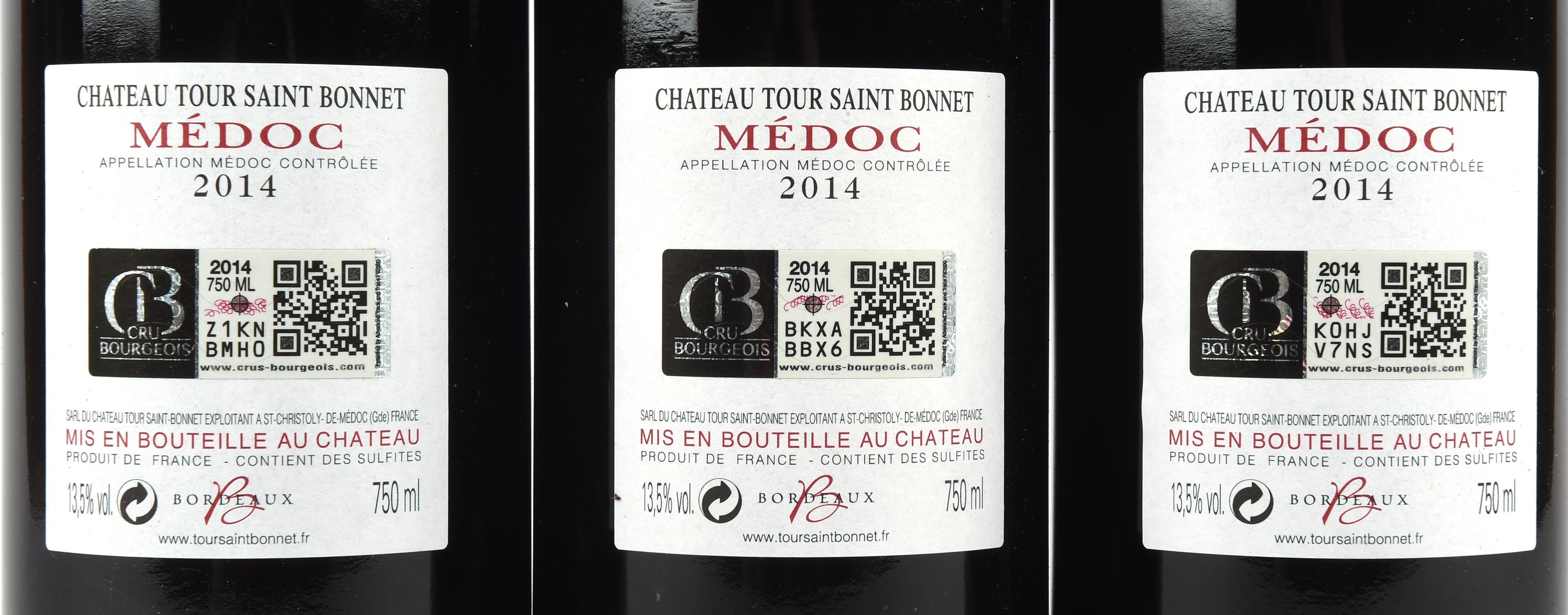 Bordeaux wines, Tour St. Bonnet 2014, 3 bottles (3) Note: This wine has been stored professional - Bild 2 aus 4