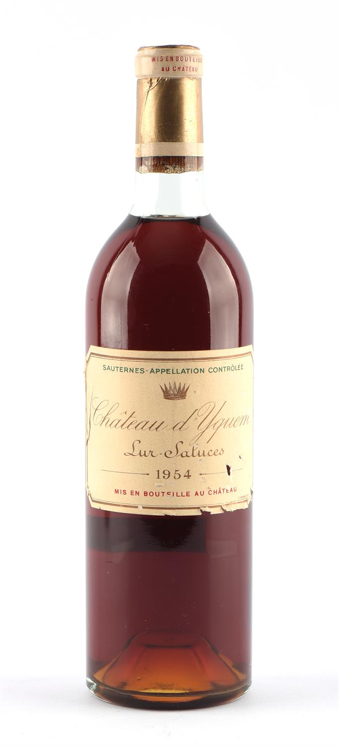 Sauternes, One bottle of 1954 Chateau d' Yquem Sur Saluces (1)