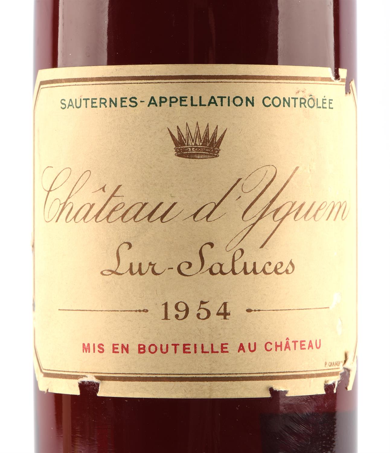 Sauternes, One bottle of 1954 Chateau d' Yquem Sur Saluces (1) - Image 2 of 4